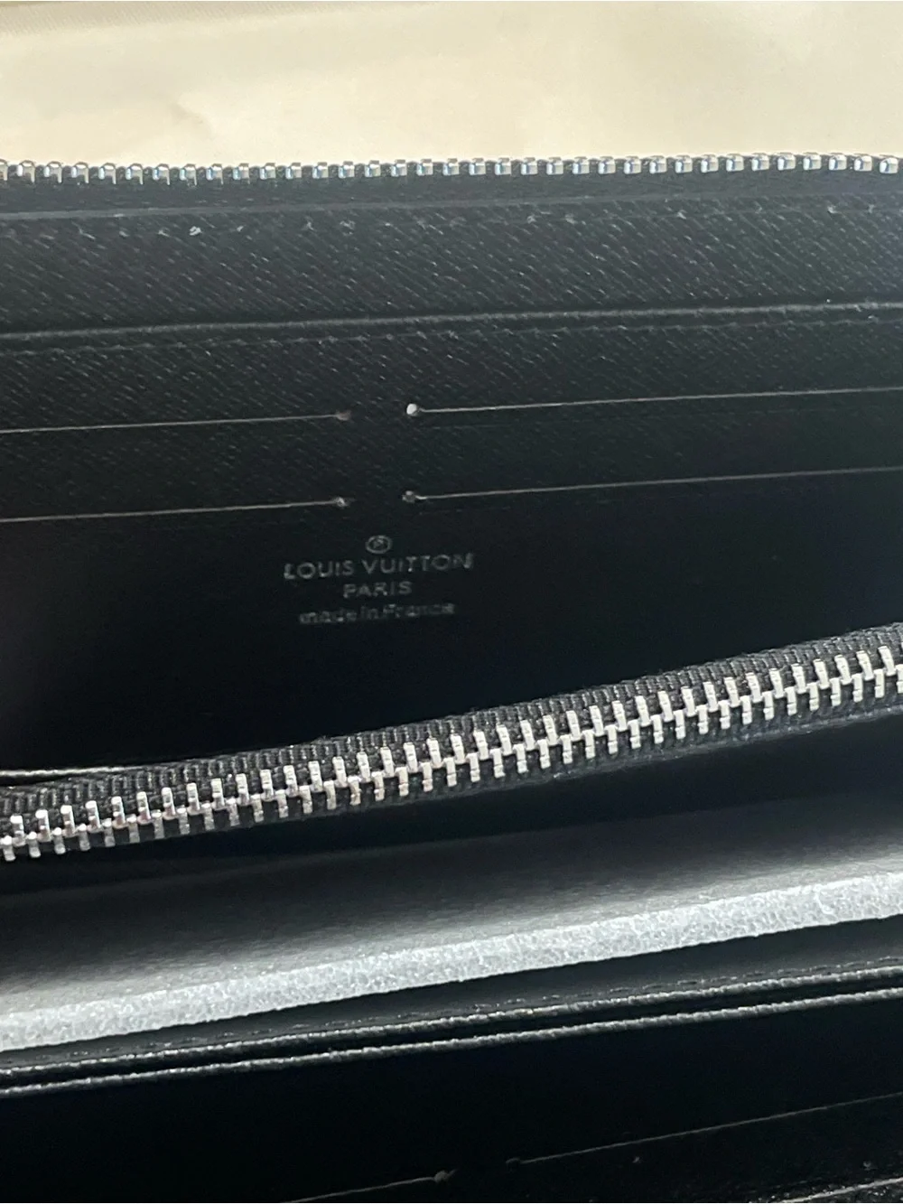 Louis Vuitton Black Monogram Canvas Zippy Wallet